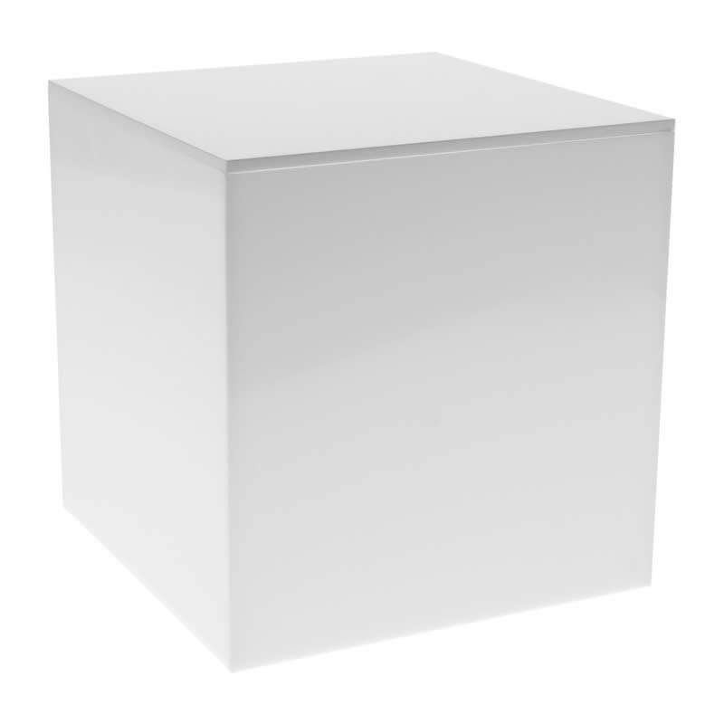 Cubo in plexiglass chiuso su 5 lati