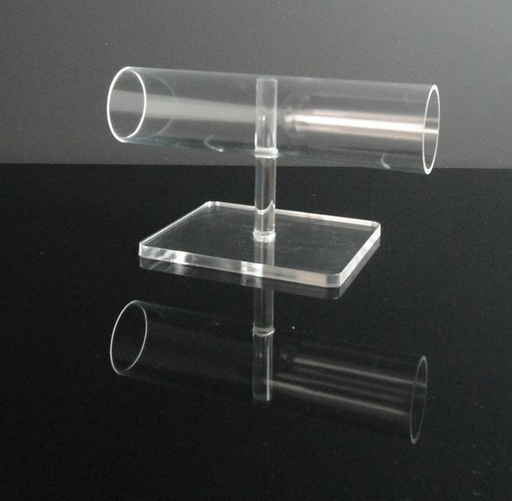 Espositore porta bracciali a tubo in plexiglass