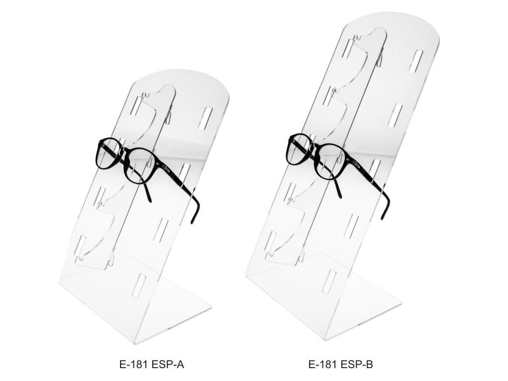 Espositori per occhiali in plexiglass trasparente