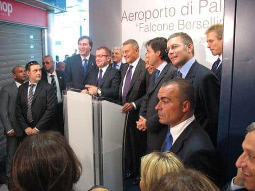 podio Inaugurazione Body Scanner aeroporto di Palermo