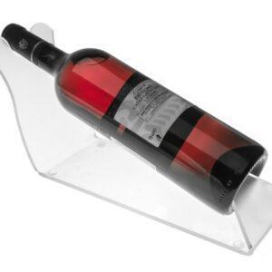 Porta bottiglia da banco plexiglass trasparente